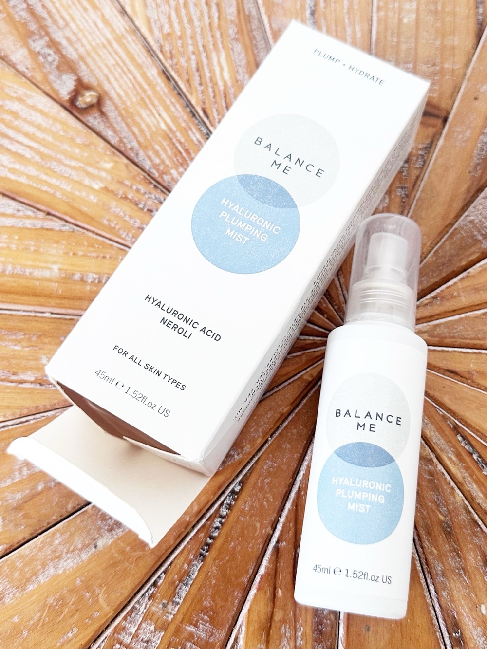 NWT Balance Me Hyaluronic Plumping Mist Face Toner